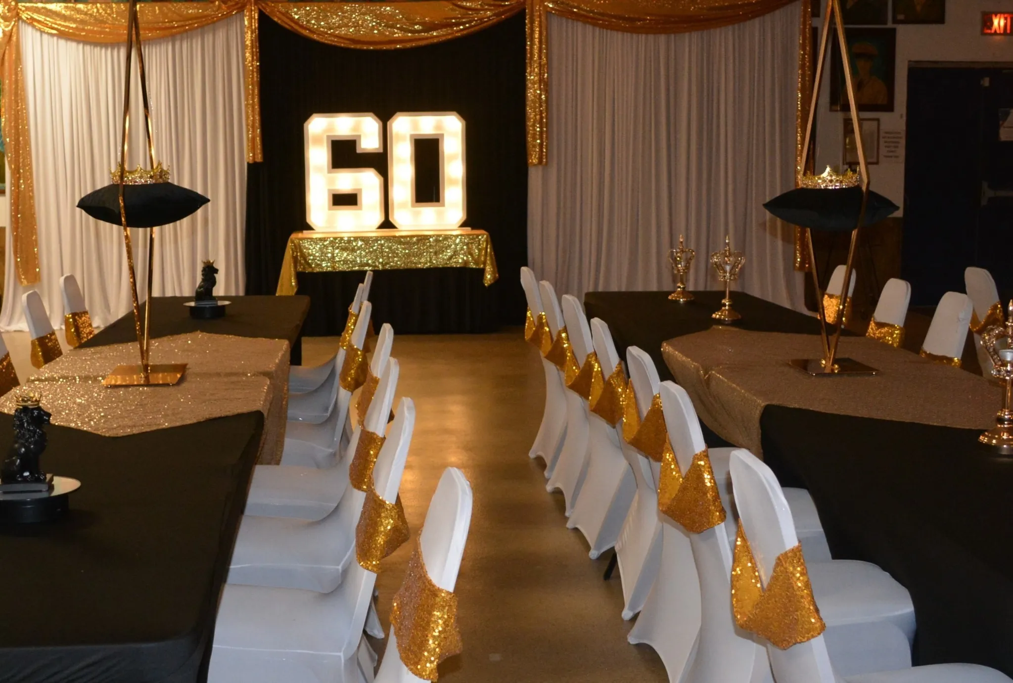 3' Tall Wooden Marquee Number