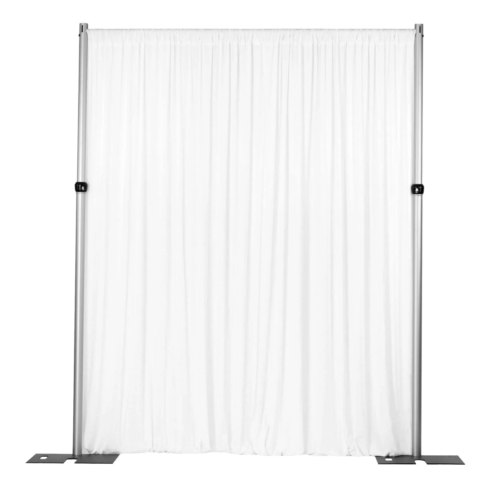 Curtain - 10' H x 5' W Spandex Backdrop - White