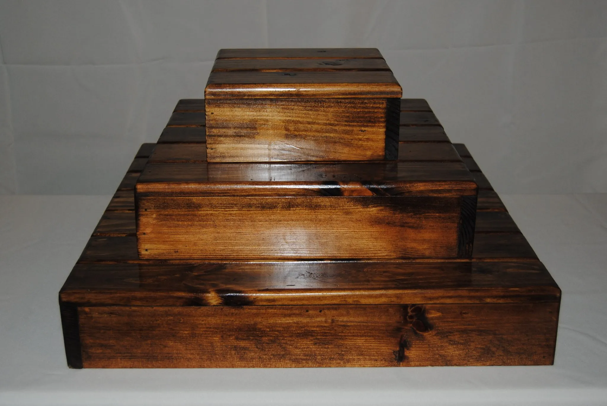 Cupcake or Dessert Stand - Wooden 3 Tier Stackable Tower