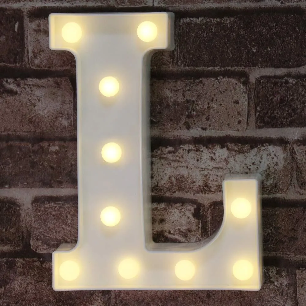 LED Marquee Light Up Alphabet Letter L