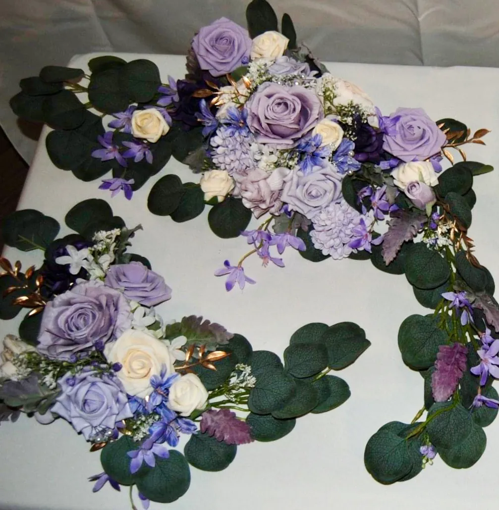 Artificial Flower Arrangements 2 pc - Lilac