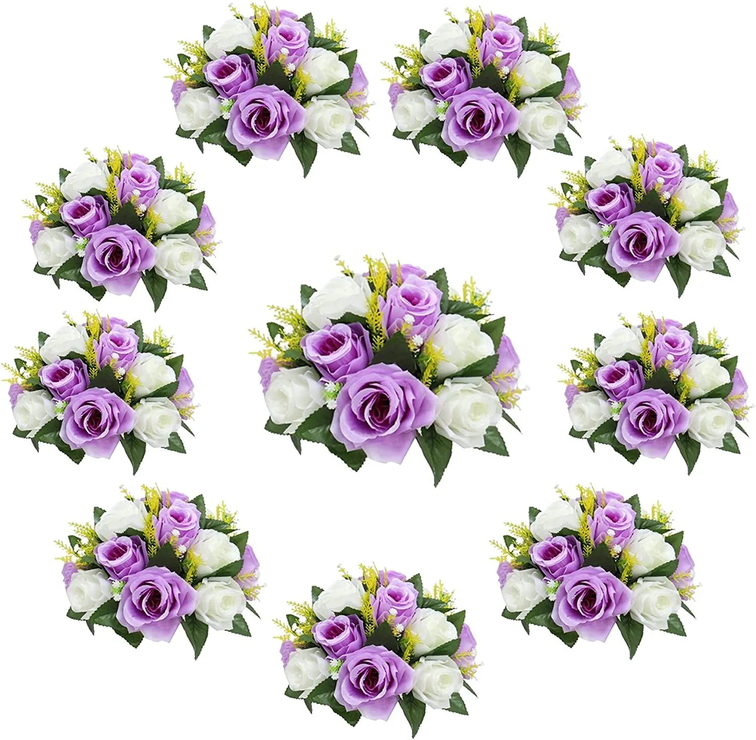 Artificial Floral Centerpiece - Lavender