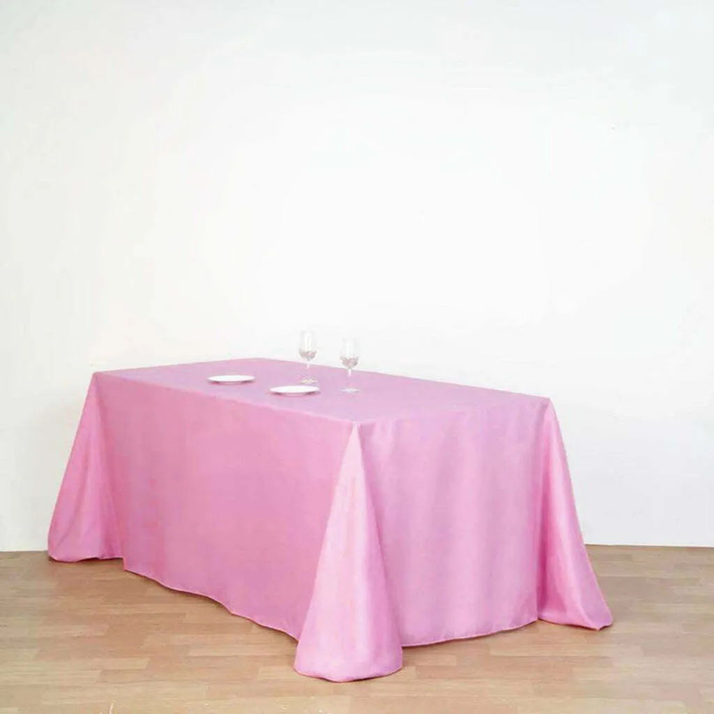 Tablecloth - Rectangular 90"x156" Polyester - Pink