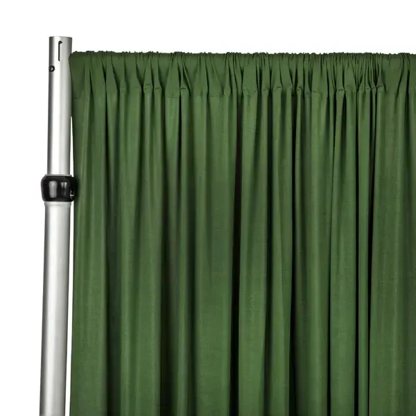 Curtain - 10' H x 5' W Spandex Backdrop - Willow Green