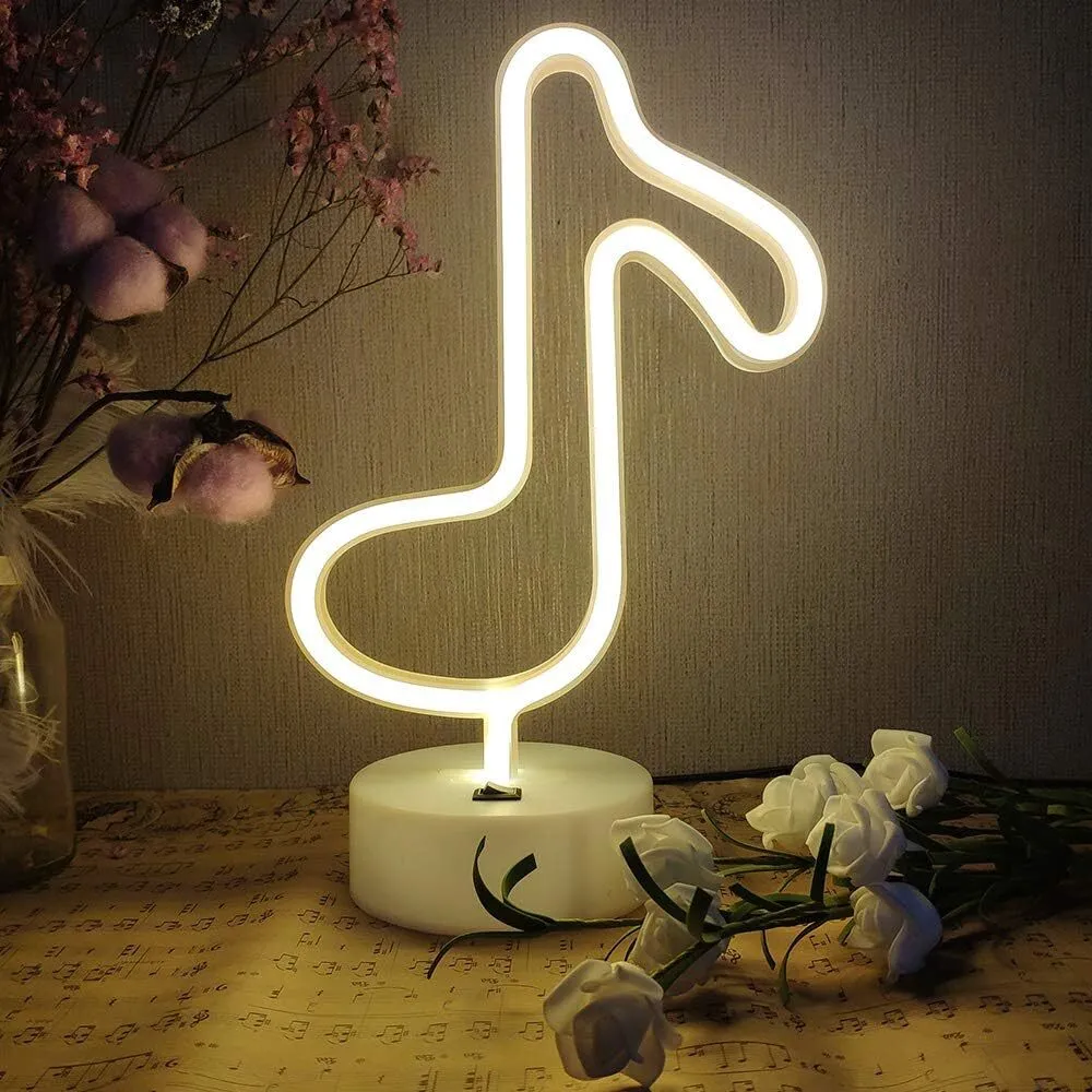 Neon Music Note