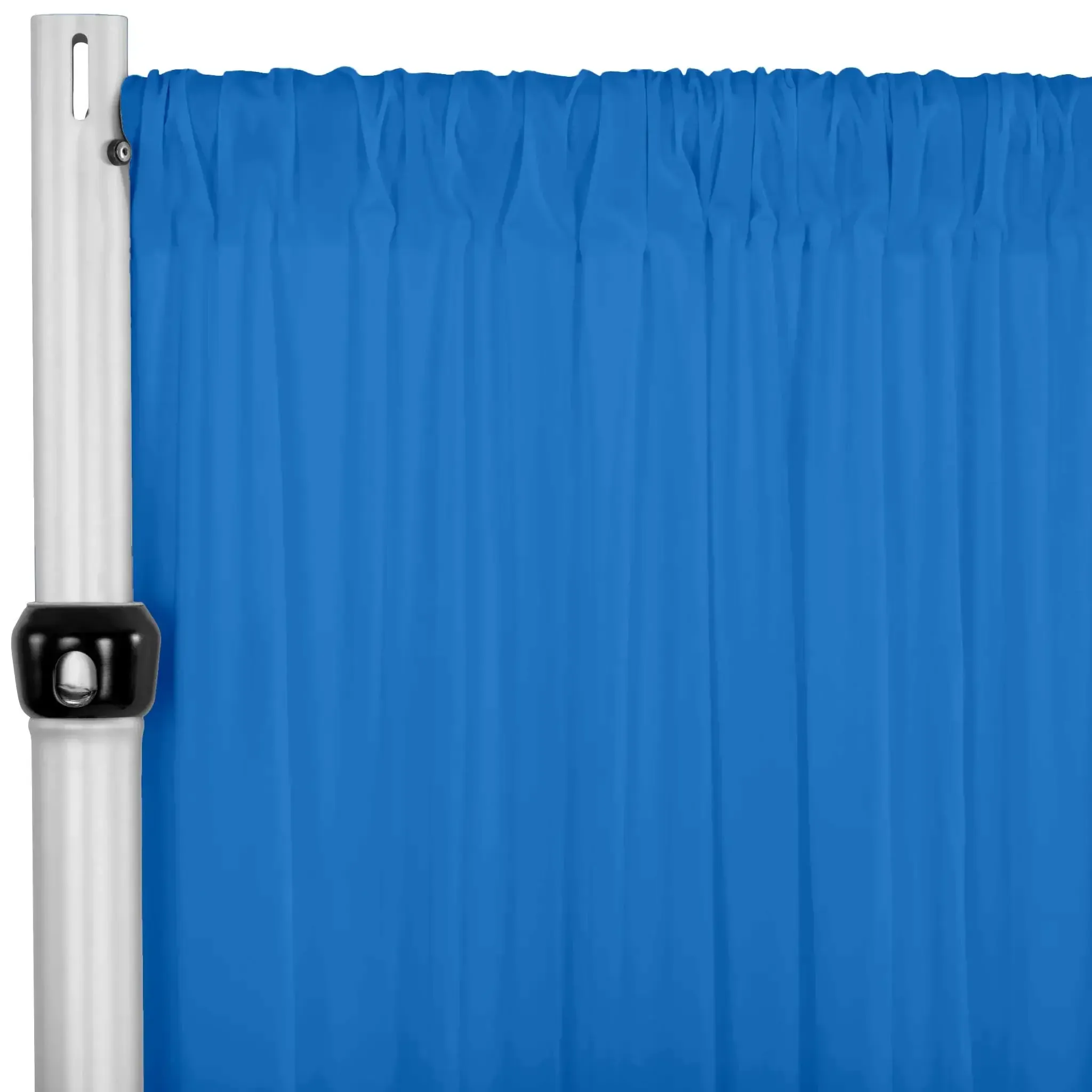 Curtain - 10' H x 5' W Spandex Backdrop - Peacock Blue