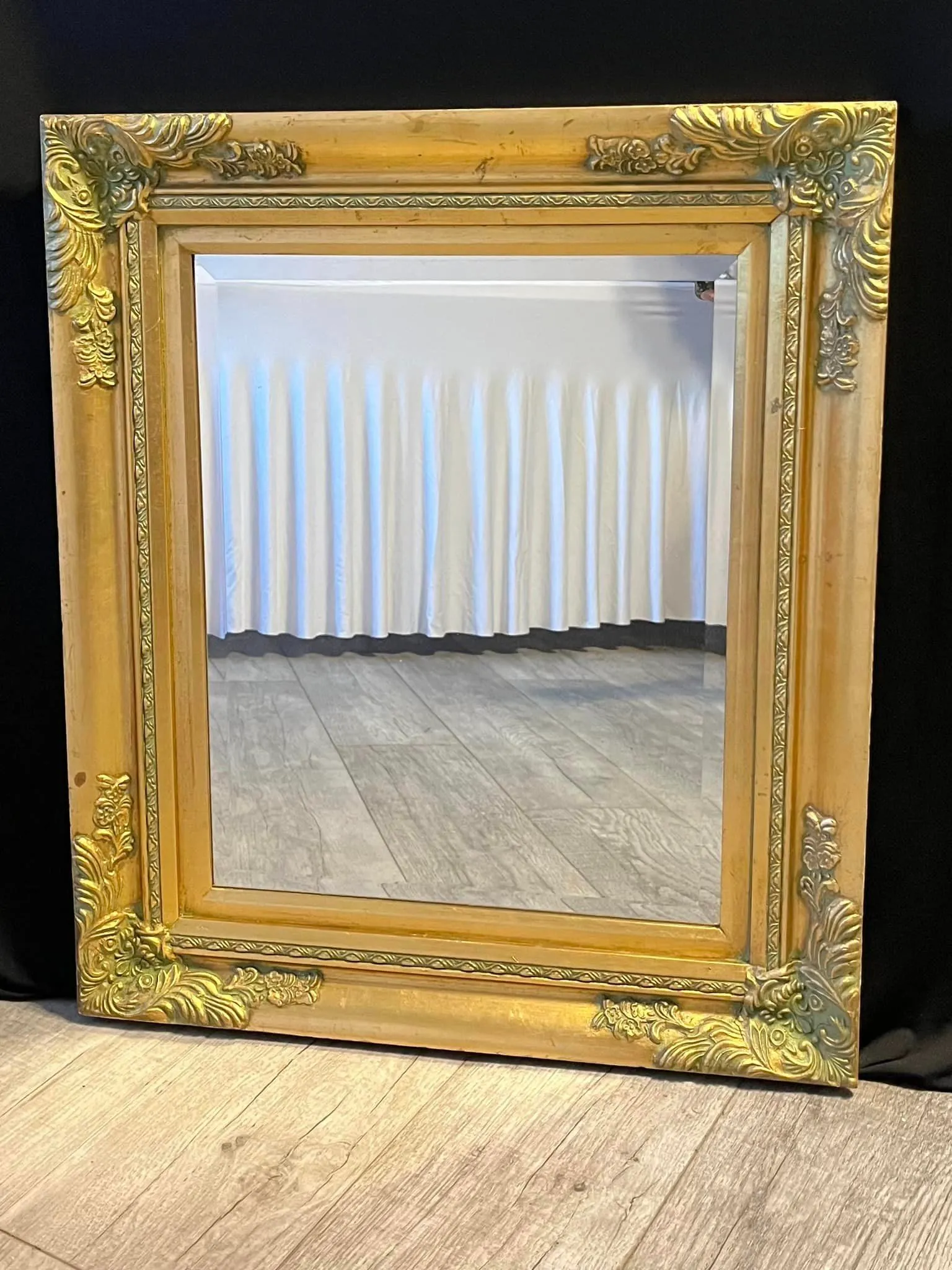 Vintage Ornate Gold Mirror Medium Size