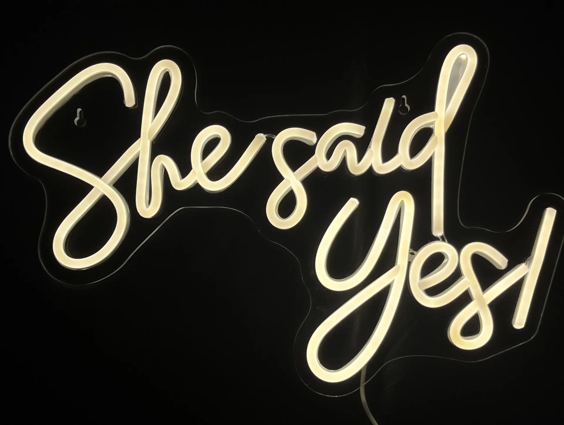 Neon Sign - She Said Yes