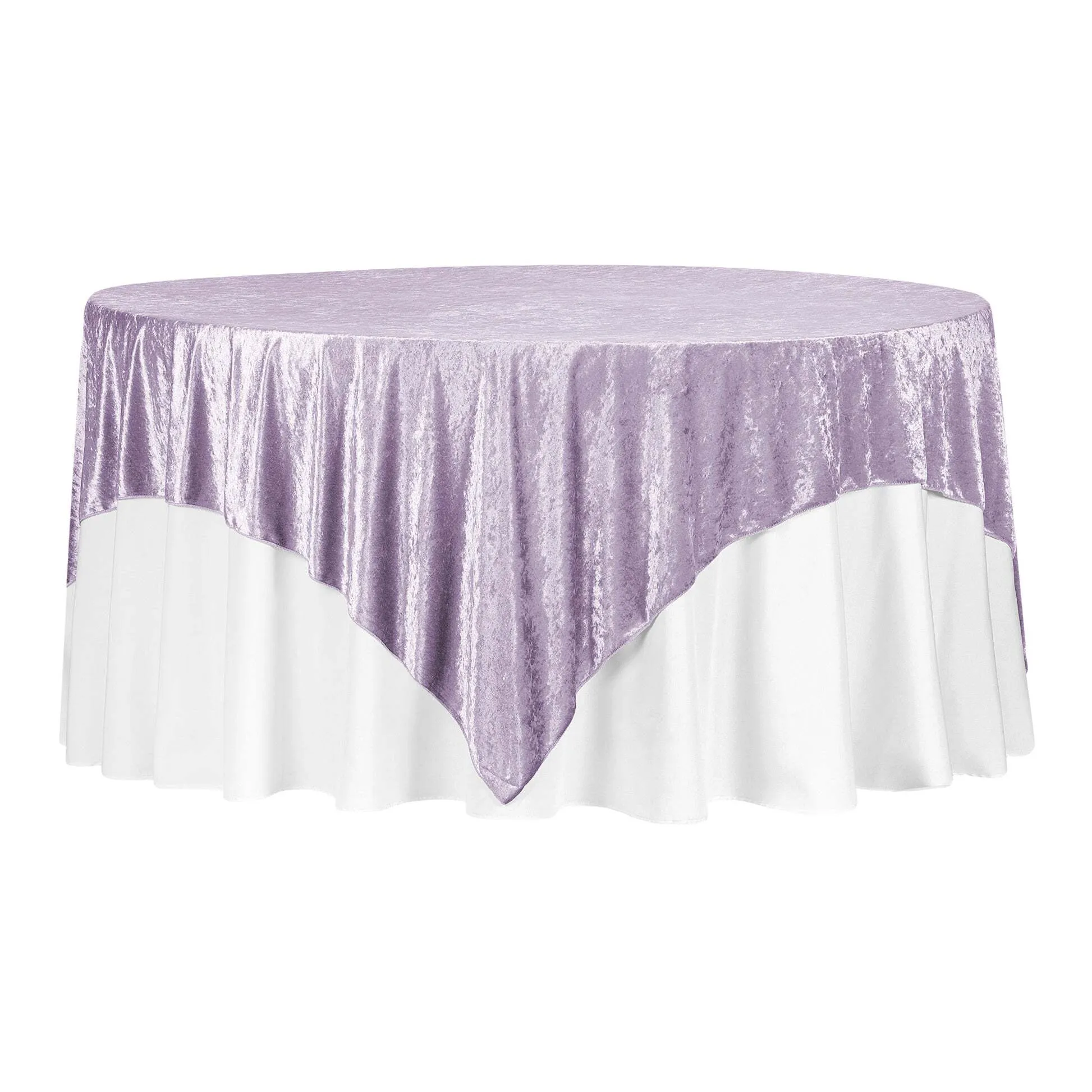 Tablecloth - Square Overlay 85" x 85" Velvet - Wisteria