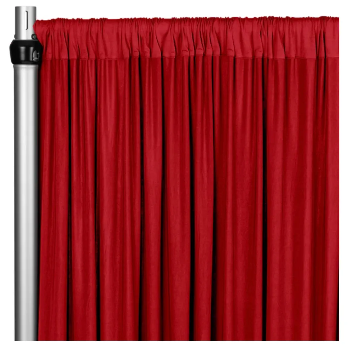 Curtain - 10' H x 5' W Spandex Backdrop - Red
