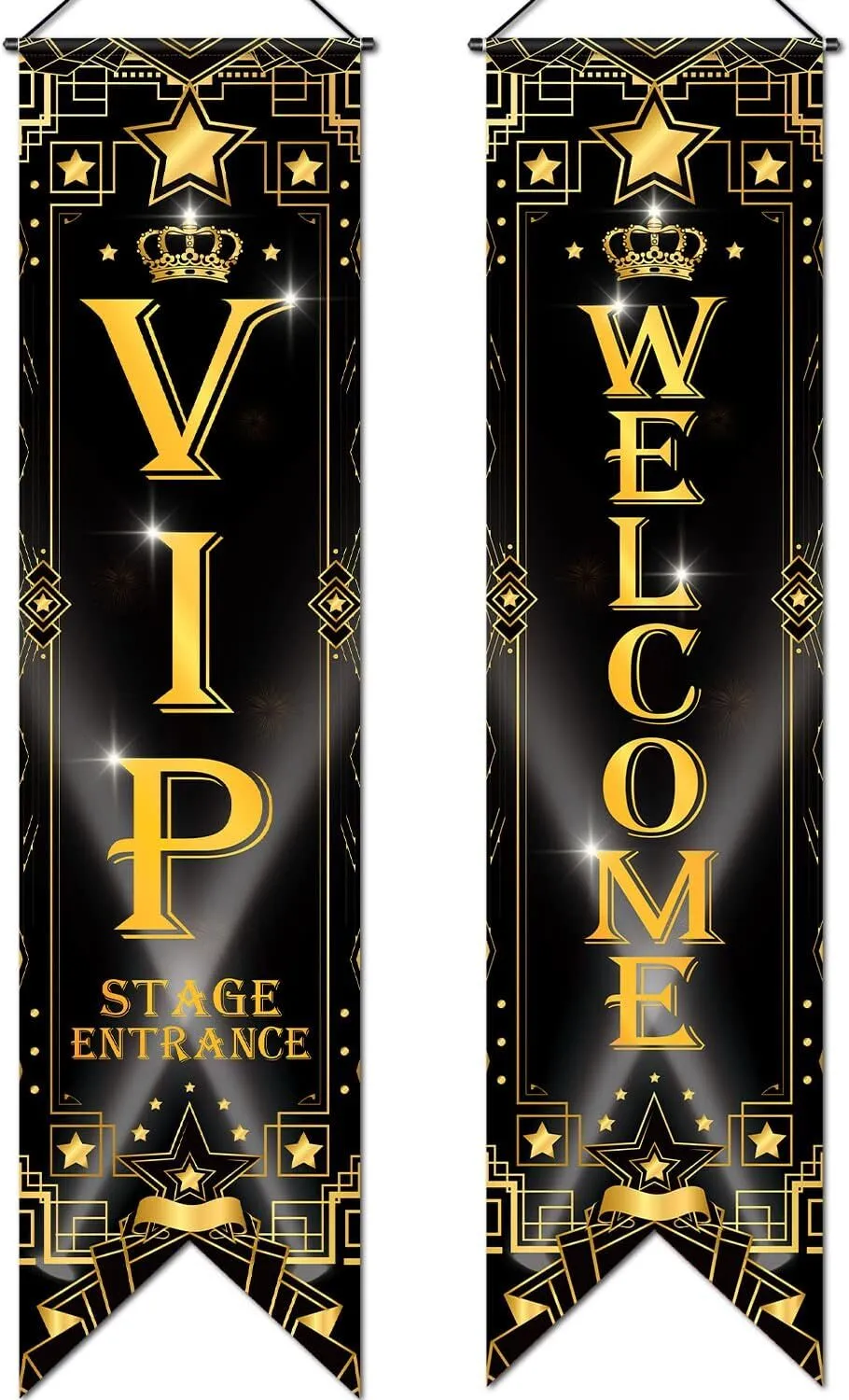 Hollywood Banners - Black & Gold