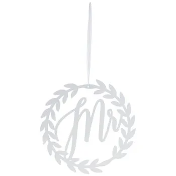 Mr White Metal Wreath