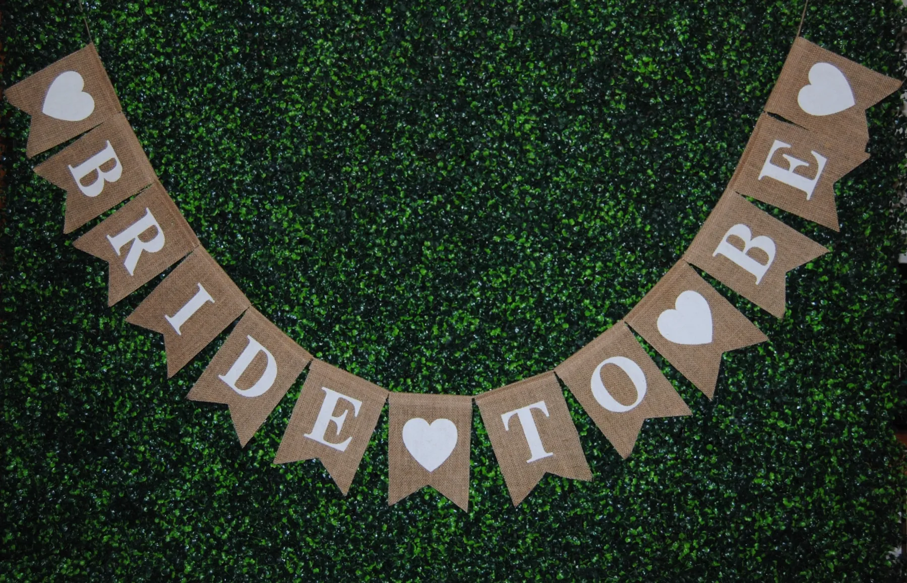Sign - Burlap Bride to Be Banner