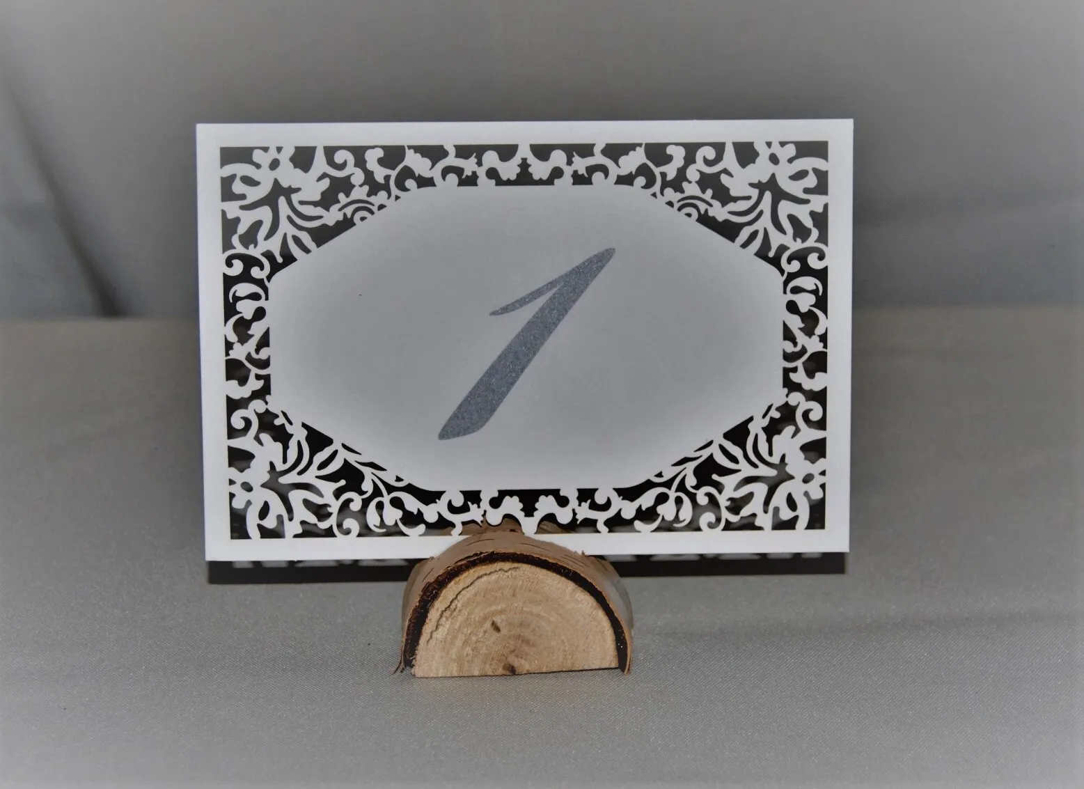 Table Numbers Set - White Die Cut Lace 1 - 25