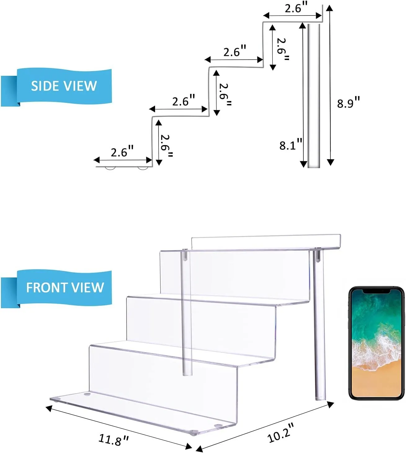 Acrylic Riser Dessert Stand