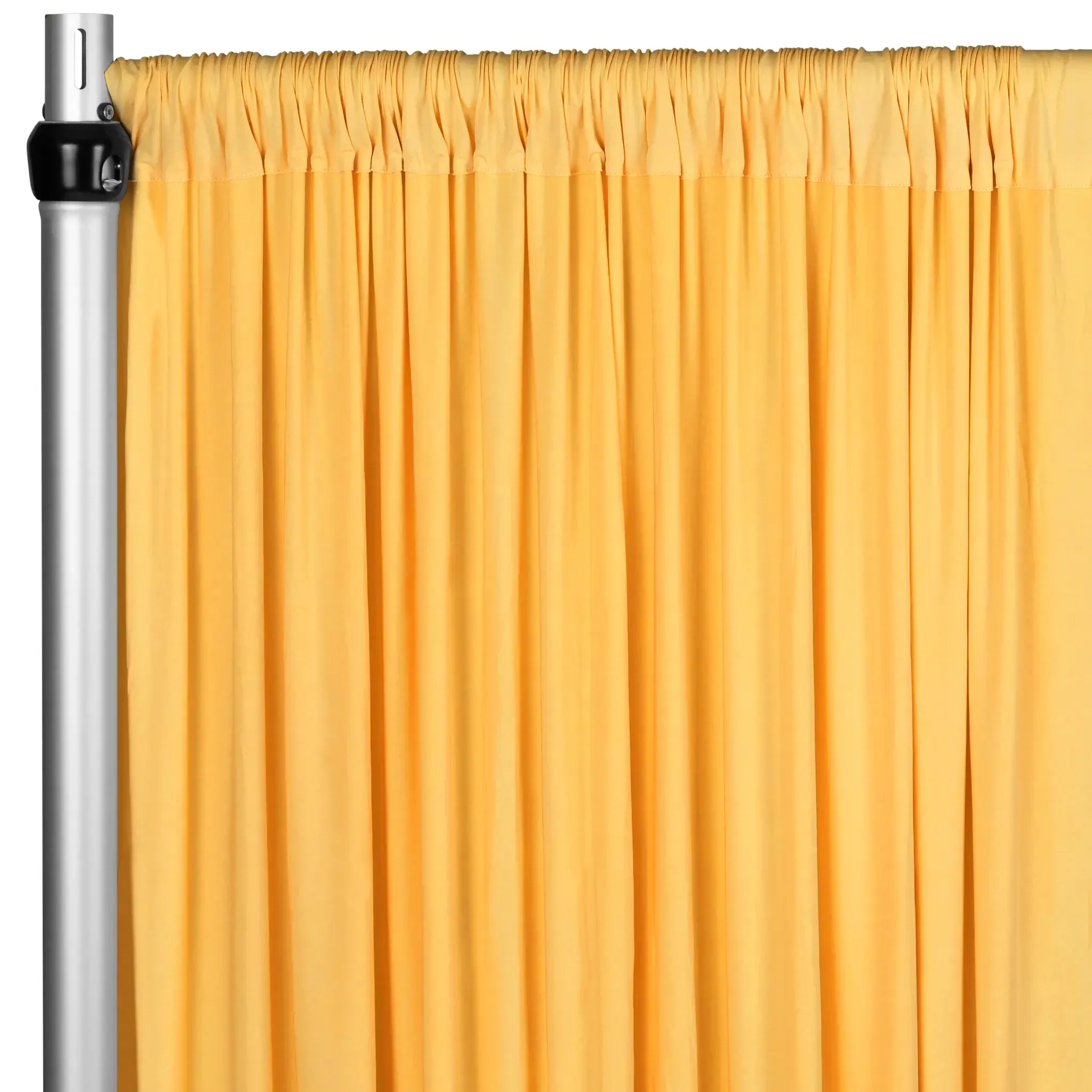 Curtain - 10' H x 5' W Spandex Backdrop - Canary Yellow