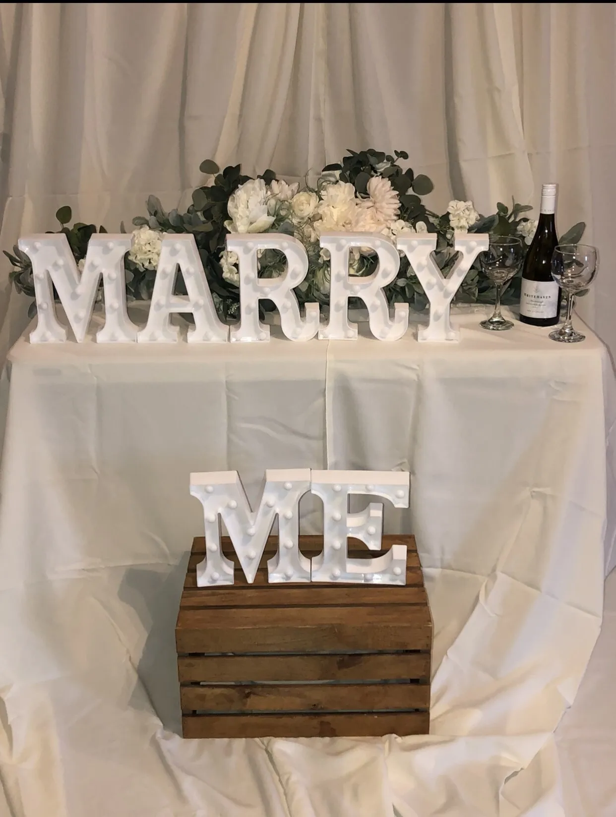 Small Marquee Lights Set - MARRY ME