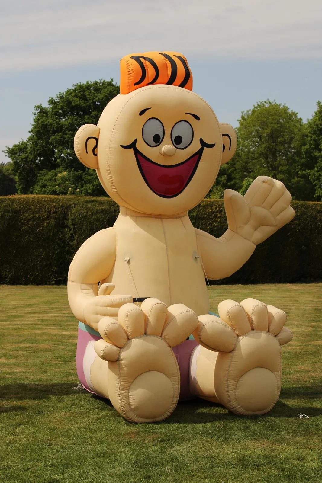 Baby opblaaspop met Kuif