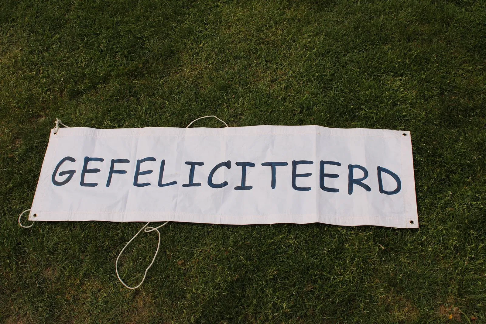 Spandoek Gefeliciteerd