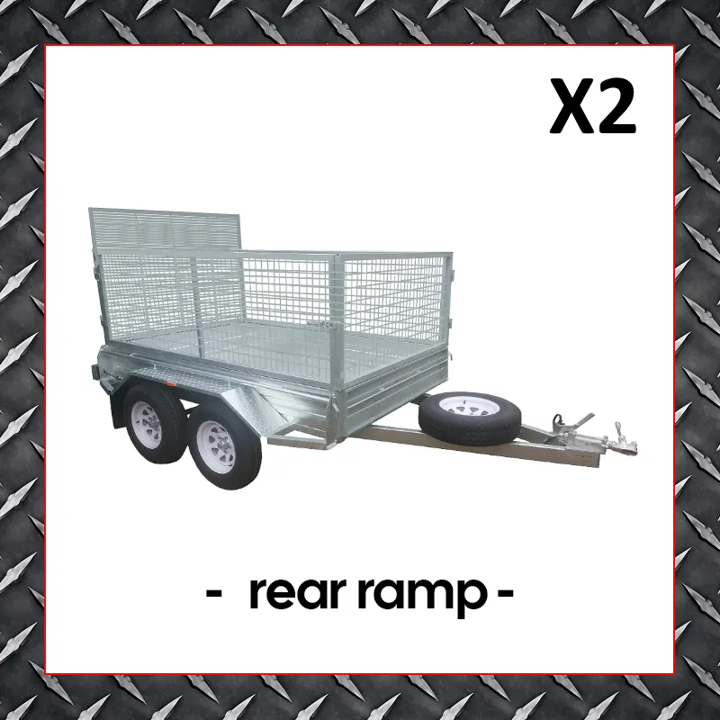 #X2 10×6 Cage Trailer with Rear Ramp