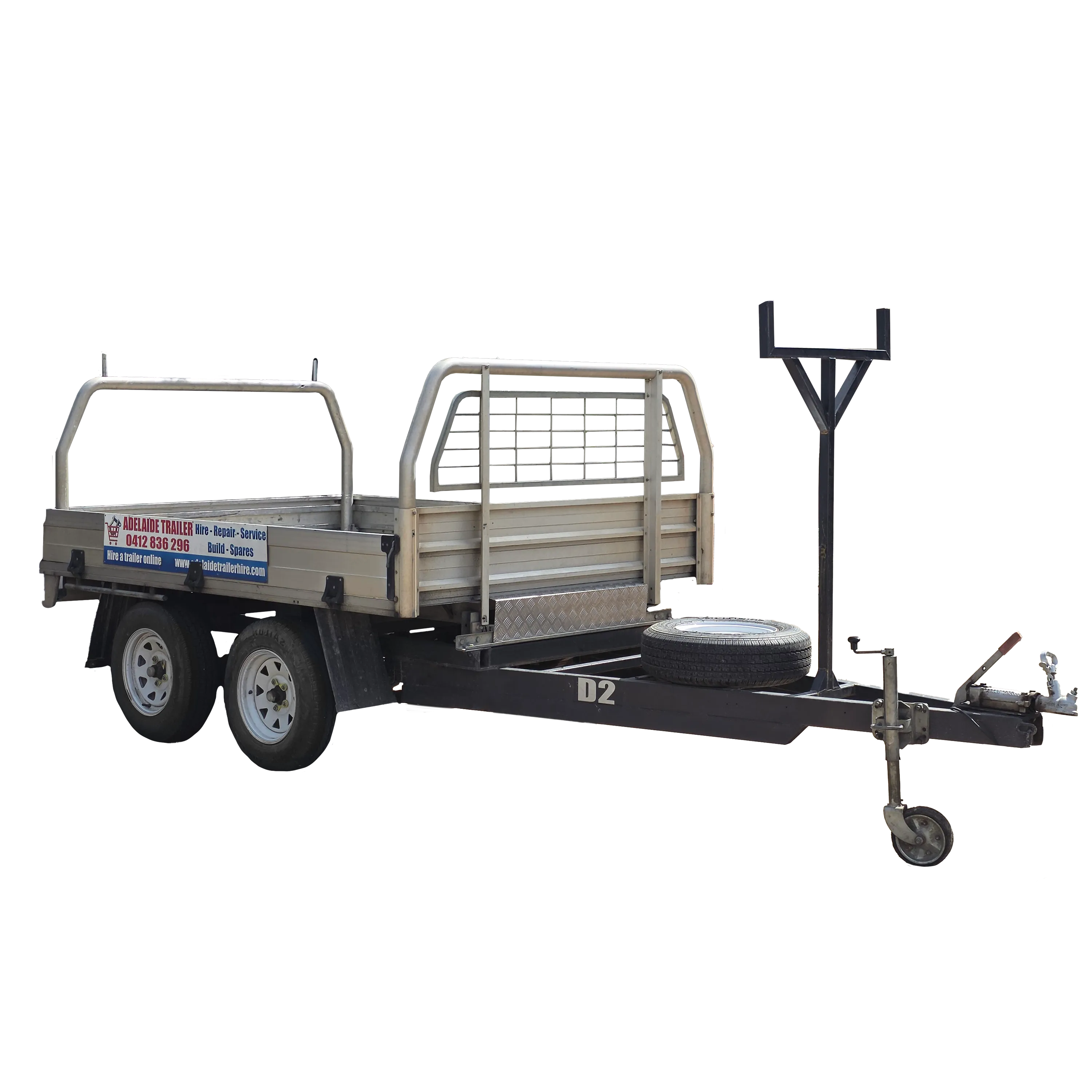 #D2 8×6 Aluminum Trailer with load rack 