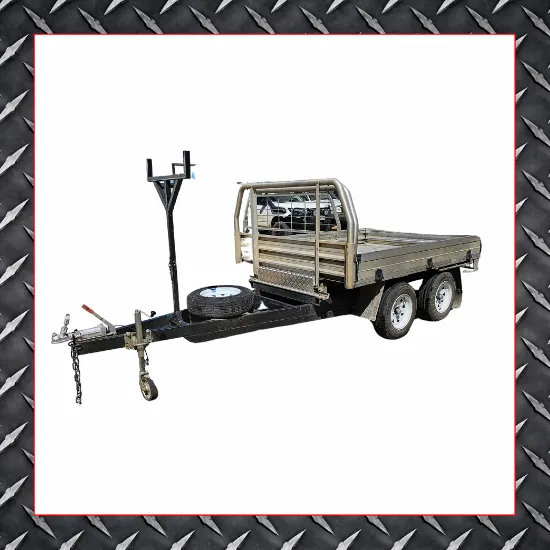 #D2 8×6 Aluminum Trailer with load rack 