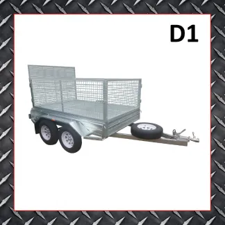 #D1 8×6 Cage Trailer 