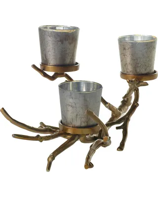 Gold Branch Candle Centerpiece 21"x 10"x 7"