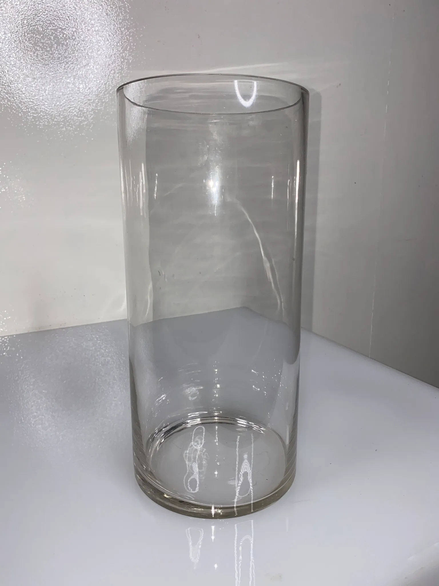 Cylinder Glass Vase 12" x 5.5"