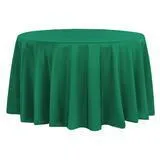 Emerald Green 132" Round Poly