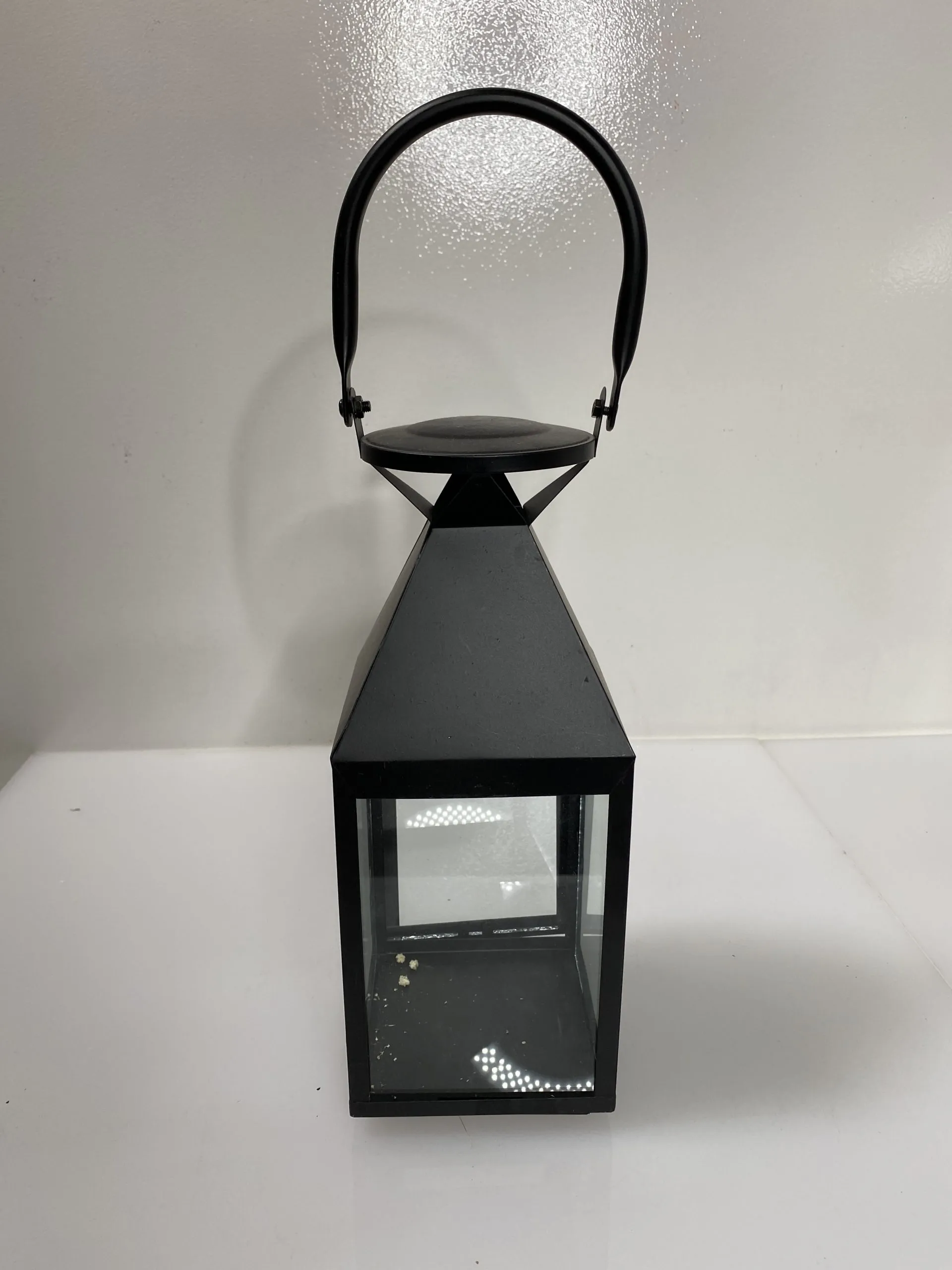 Black Metal Lantern Small 12"x 5"