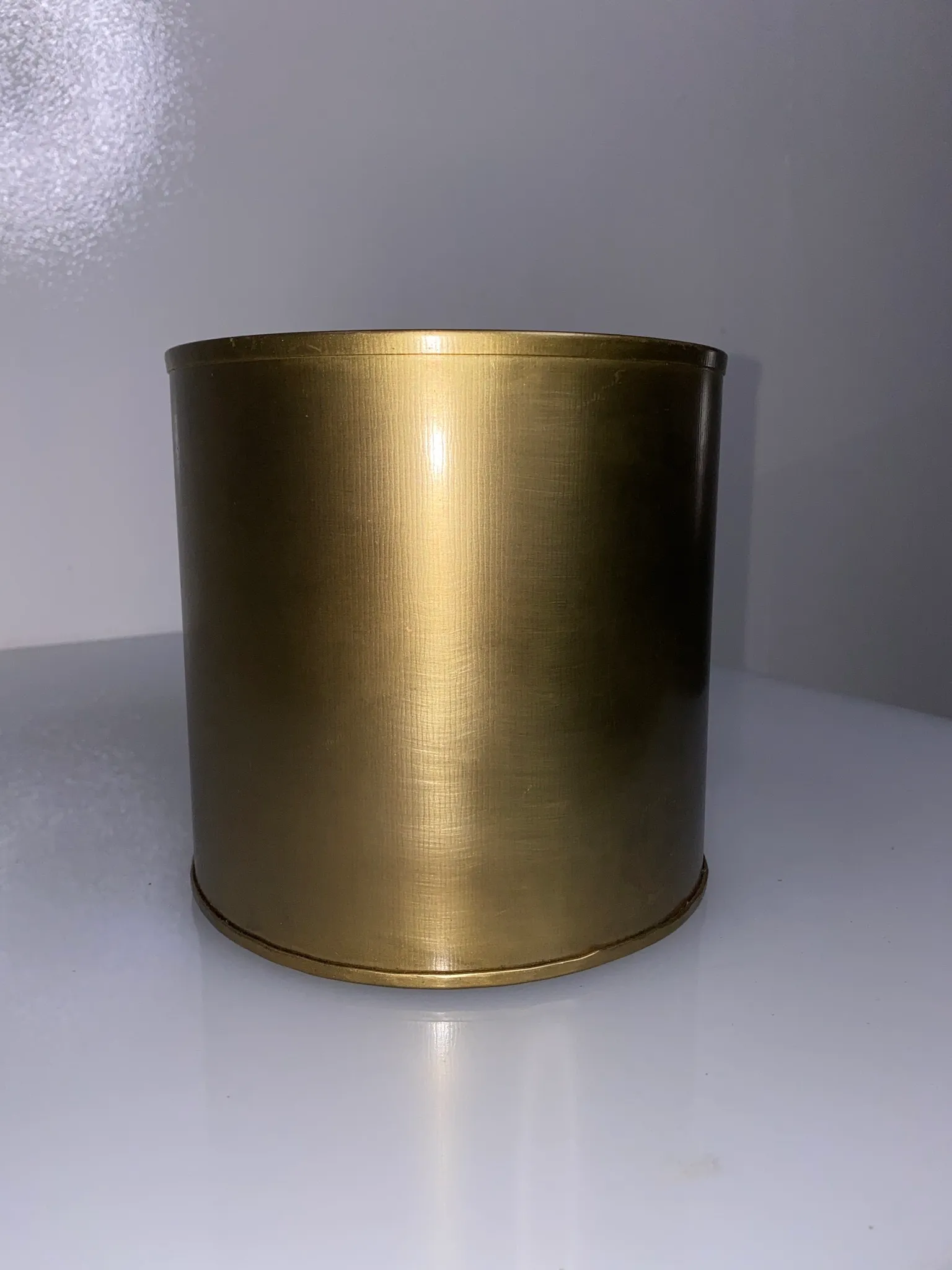 Brass Metal Round Vase 6" x 6"