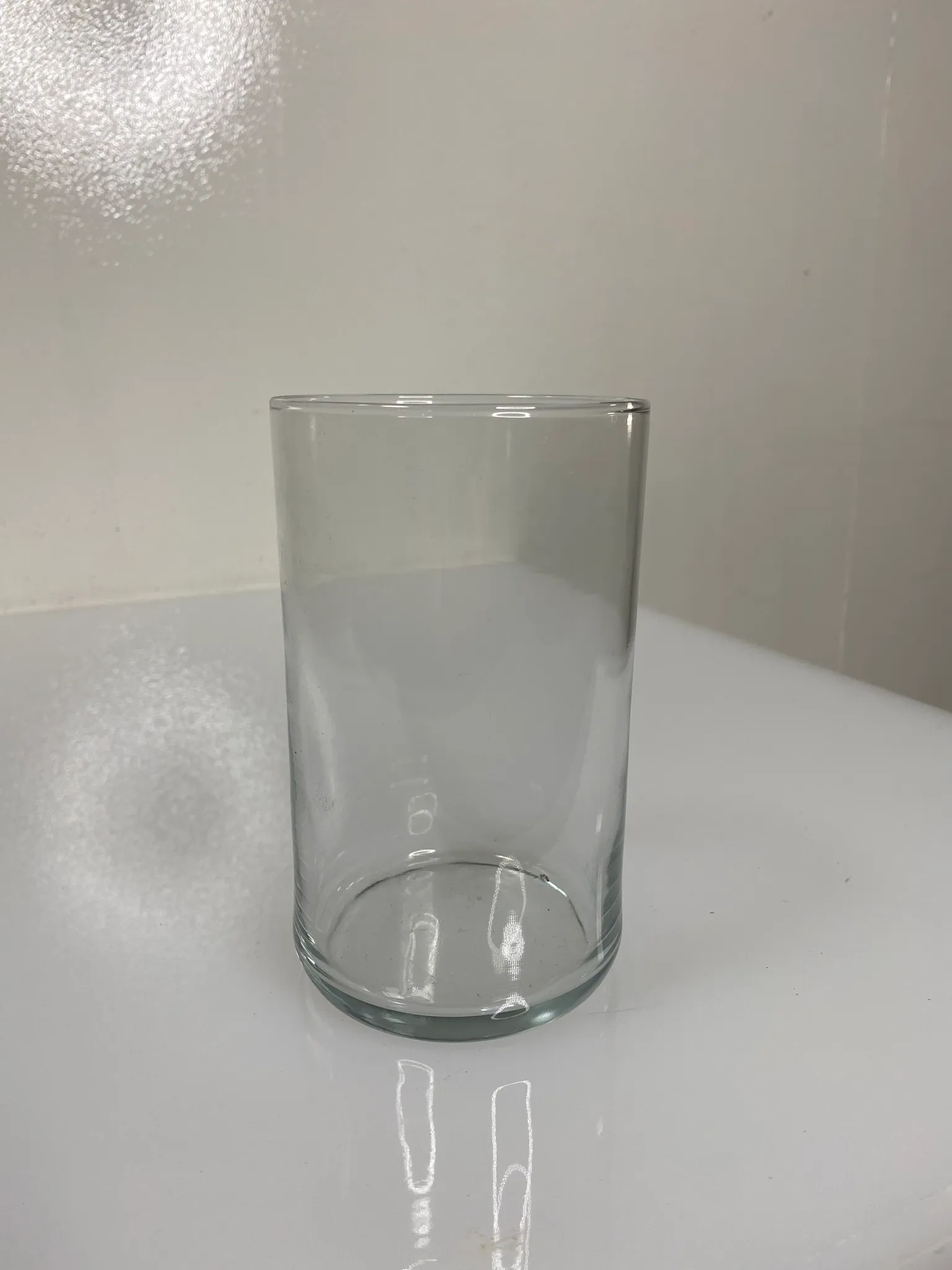 Cylinder Glass Vase 6" x 3.5"