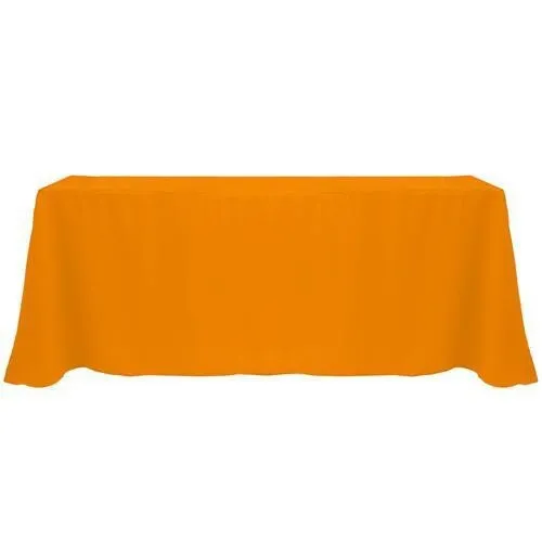 Orange Poly Linen - 156" x 90"