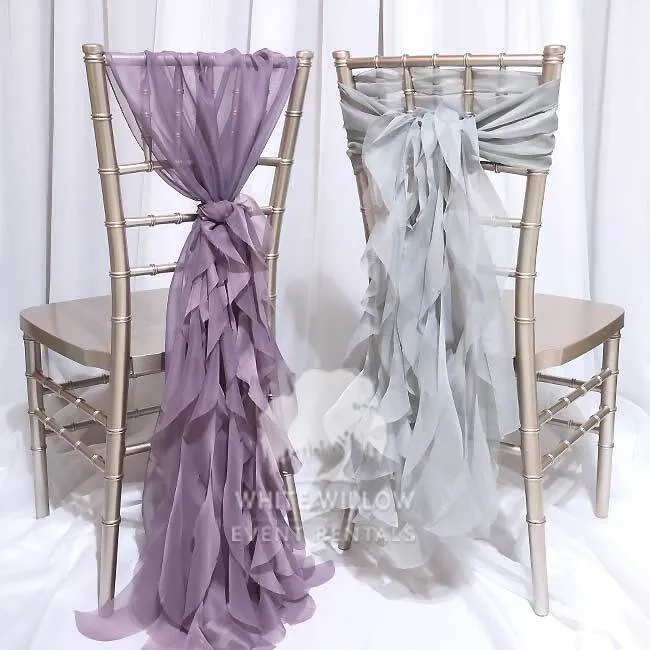 Ruffled Chiffon Sashes