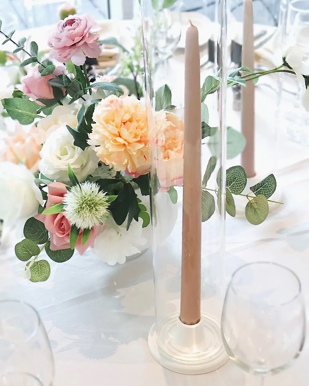 Blush and Cream Table for 8