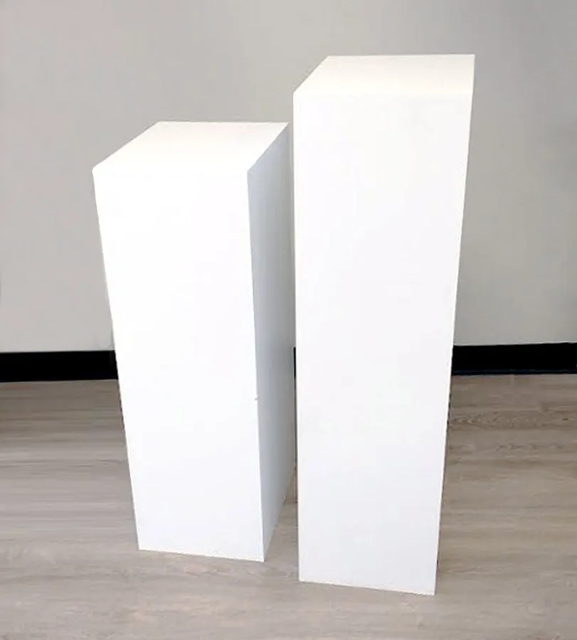 White Plinths