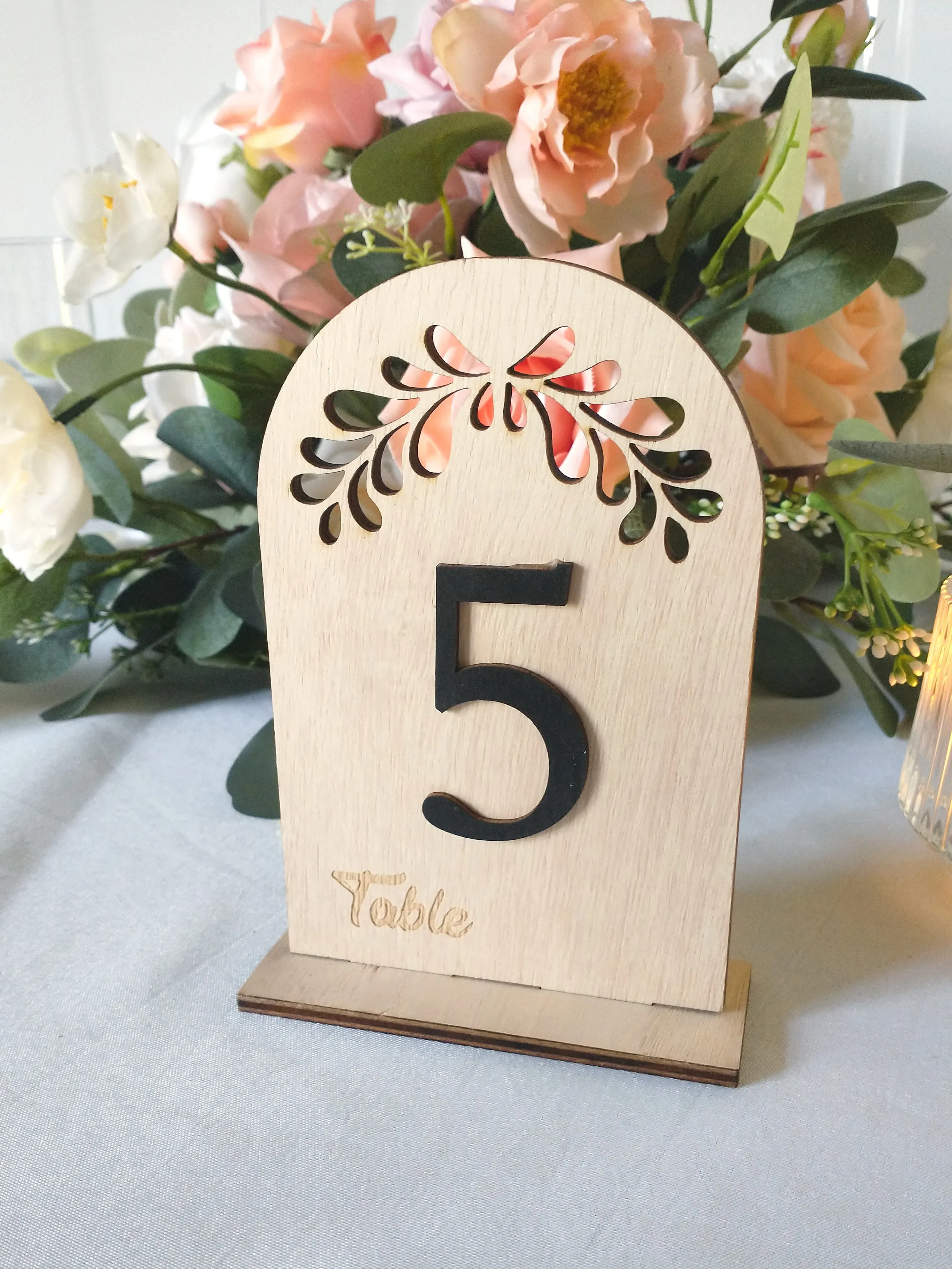 Wood Table Numbers