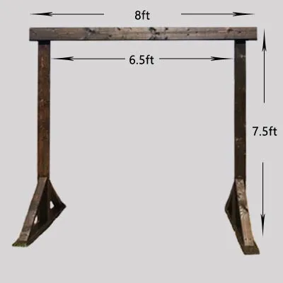 8ft x 7.5ft Wooden Arch