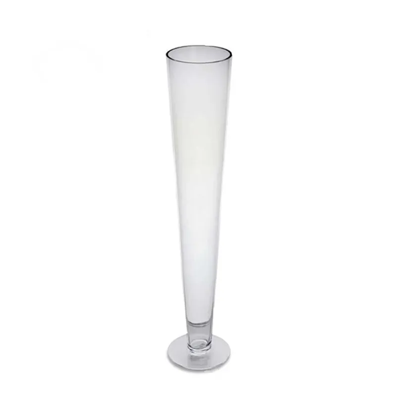 28" Glass Trumpet Vase - Clear