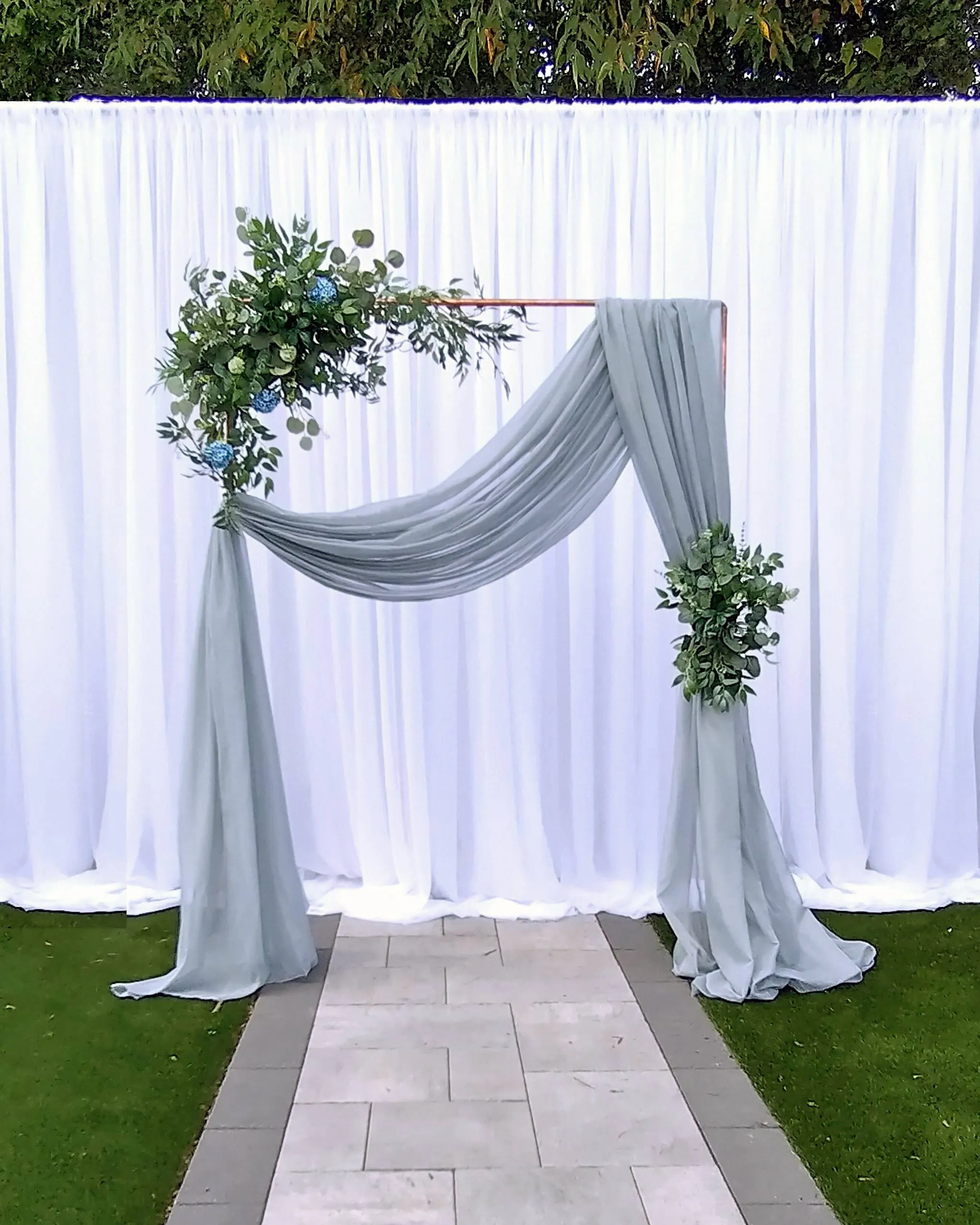 Dusty Blue Copper Arch