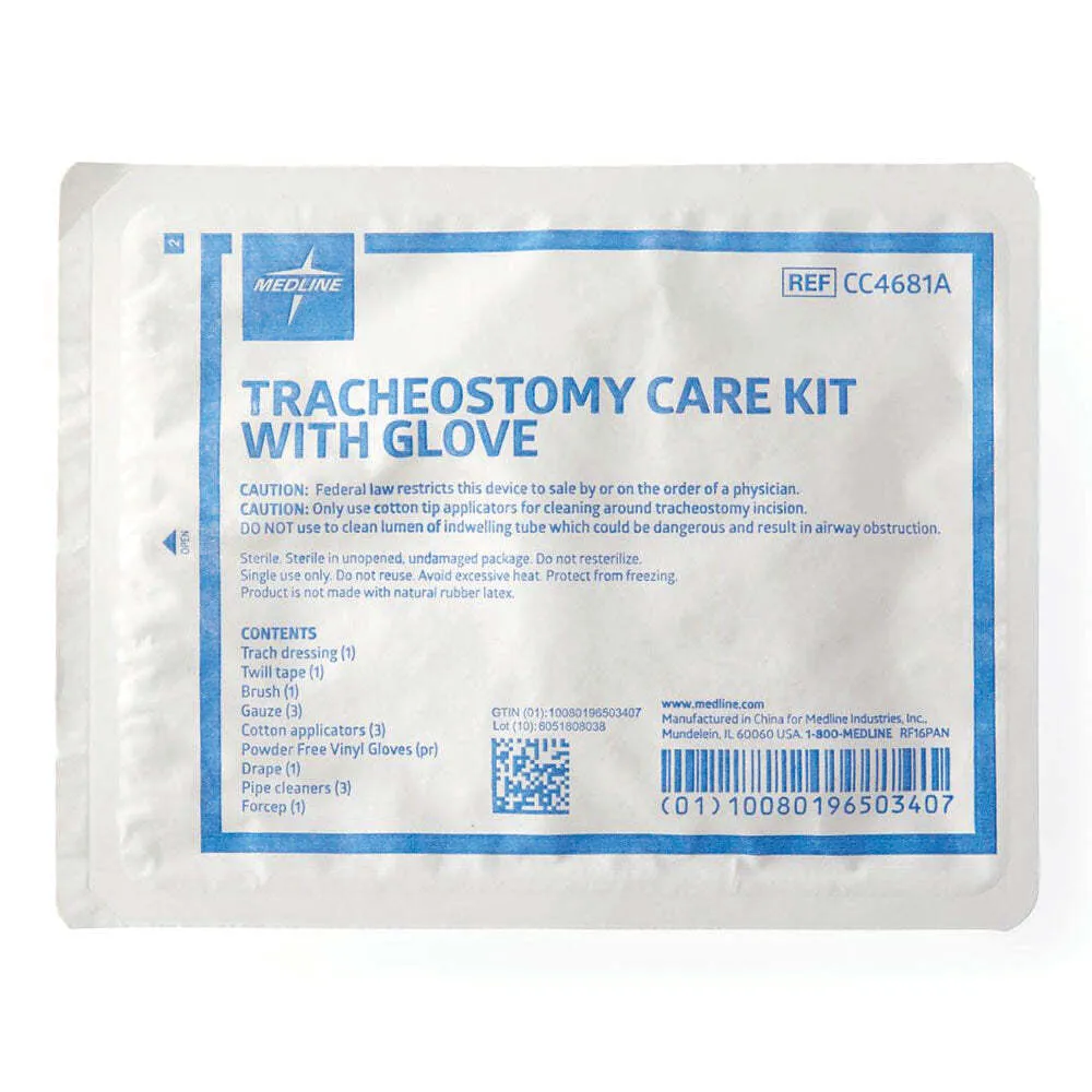 MEDLINE TRACH CARE KIT WITH GLOVE CC4681A