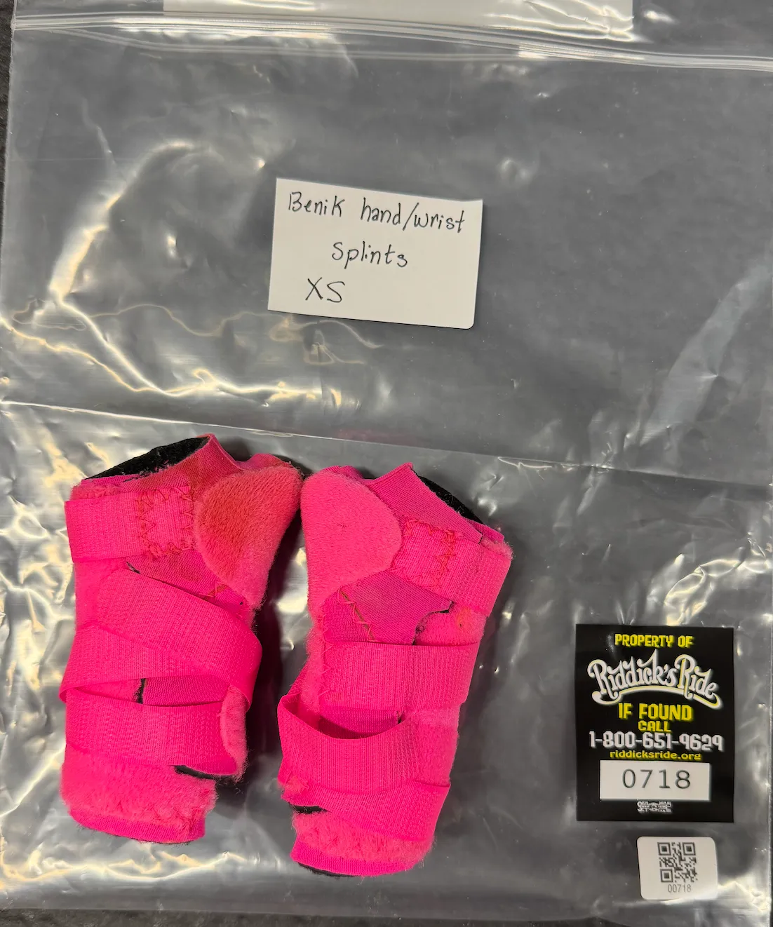 BENIK XS HAND/WRIST SPLINTS #0718