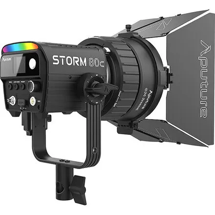 Aputure STORM 80c with CF4 Fresnel