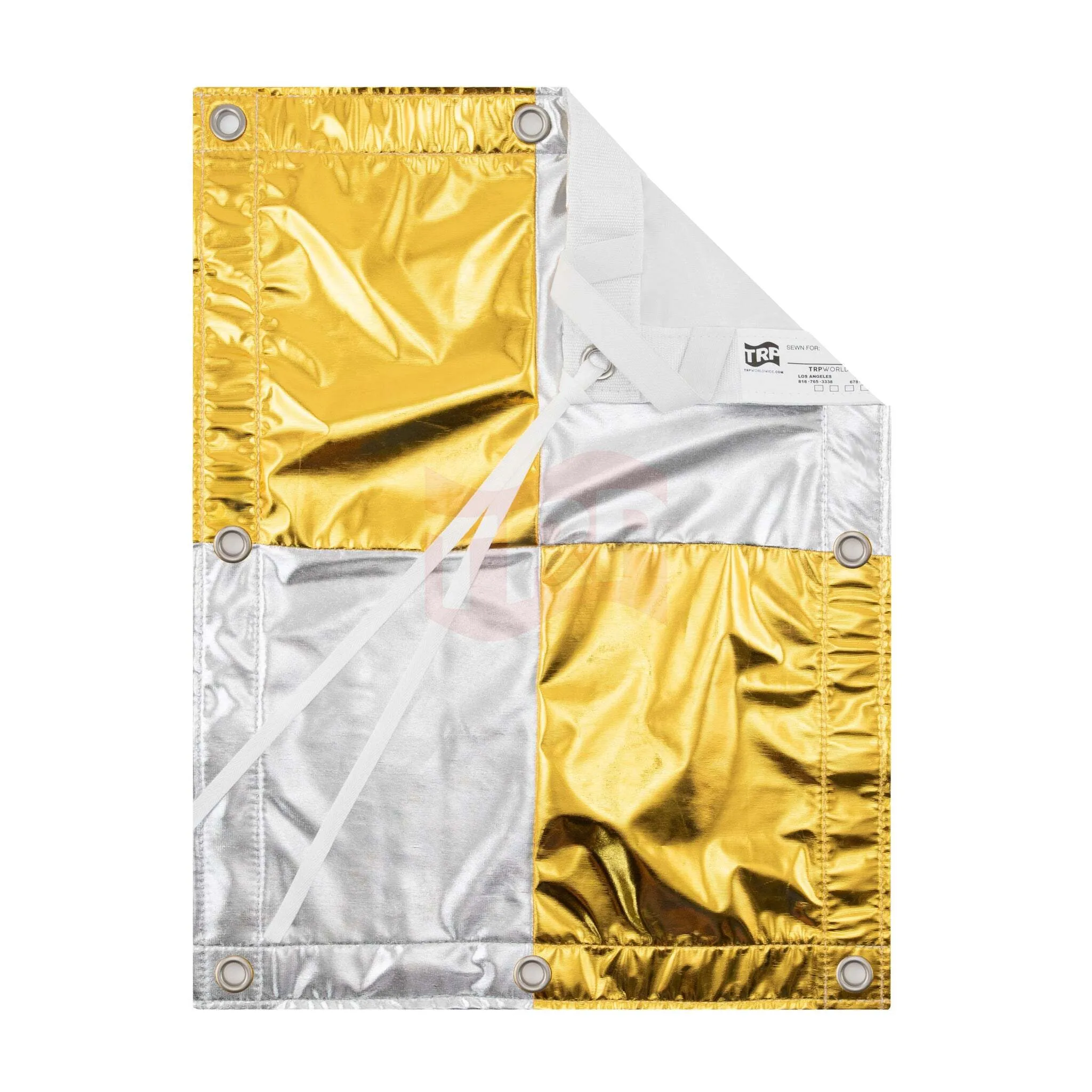 Checkerboard Lamé (Silver/Gold)