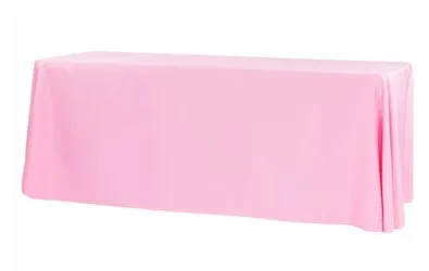 Light Pink Tablecloth 90" x 132"