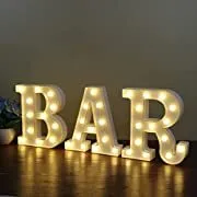 Neon Lighted "BAR" sign