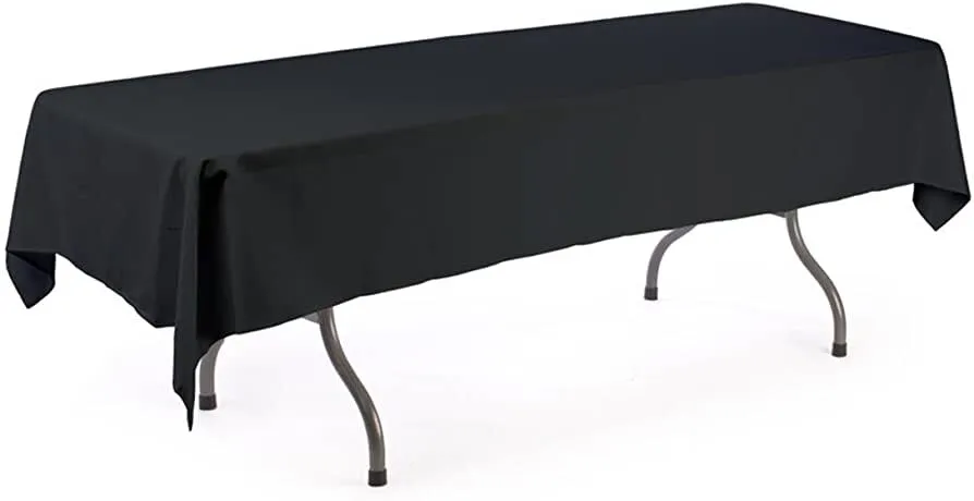 BLACK Polyester Rectangular 54*96