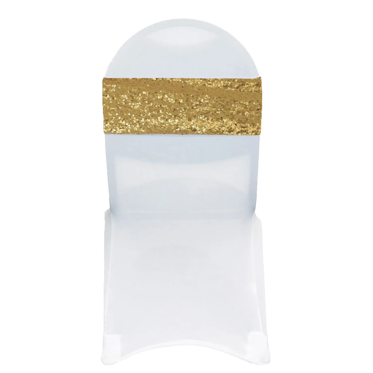 sequin gold chair bands