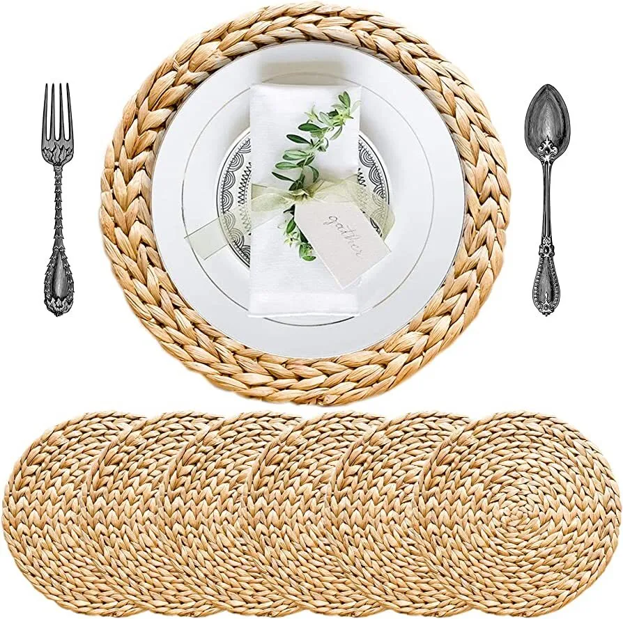 Round Woven Boho Placemats